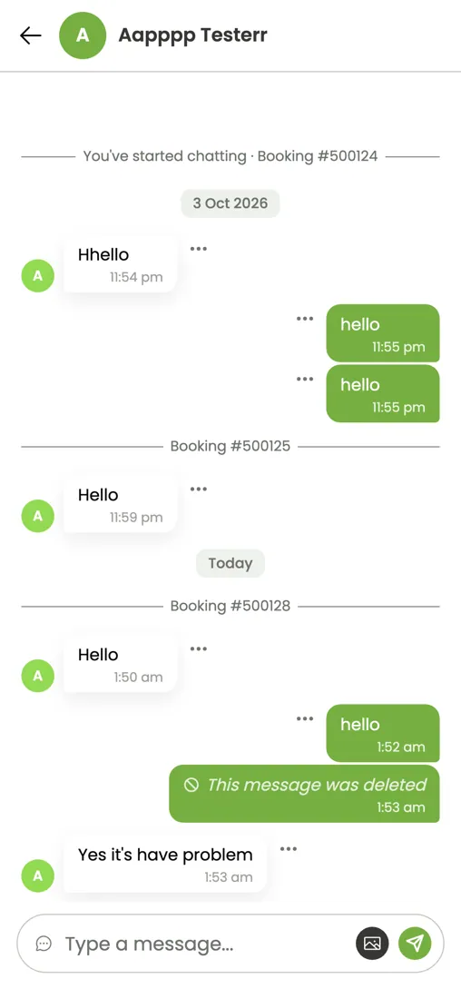 New Sniffspace mobile conversation screen